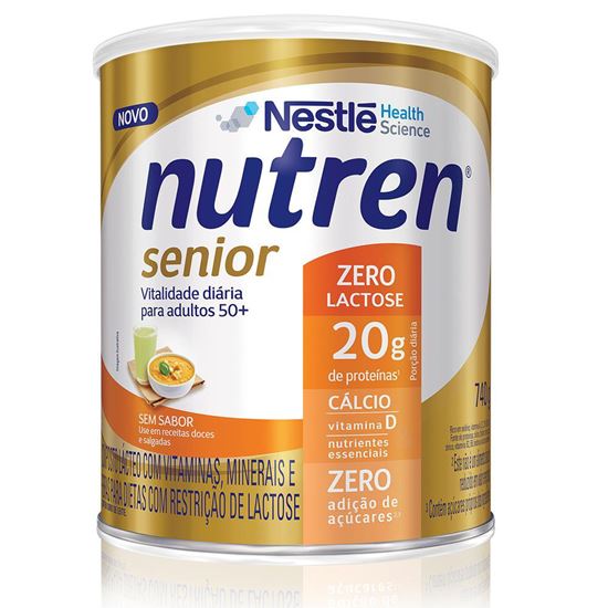 IMAGEM 1-NUTREN SENIOR ZERO LACTOSE SEM SABOR 740G