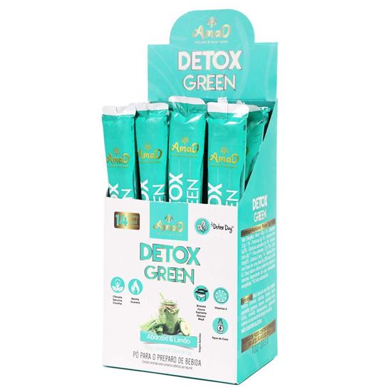 Imagem de DETOX GREEN 7,5G AMAO NUTRITION SABOR ABACAXI E LIMAO