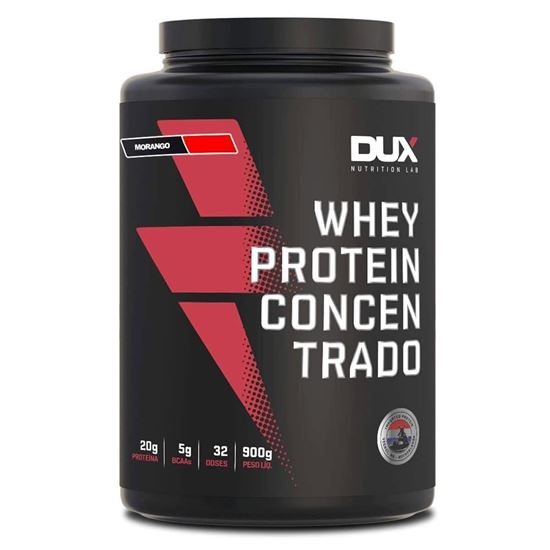 Imagem de WHEY PROTEIN CONCENTRADO 900G - MORANGO