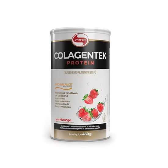 Imagem de COLAGENTEK PROTEIN LATA 460G SABOR MORANGO