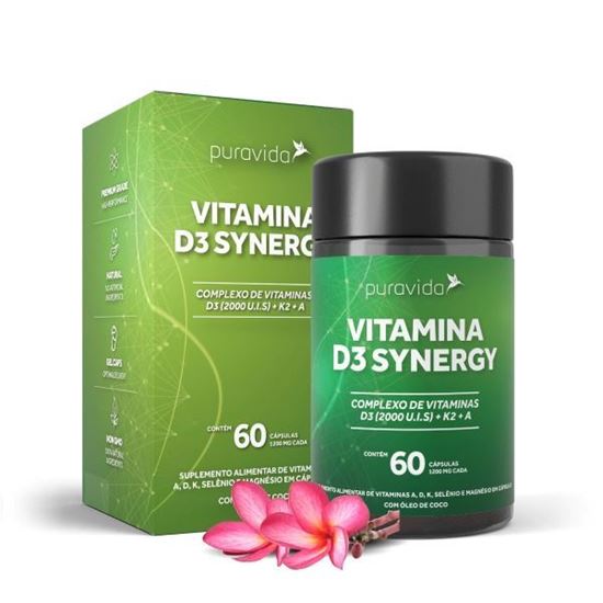 Imagem de VITAMINA D3 SYNERGY 60 CAP