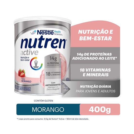 Imagem de NUTREN ACTIVE 400GR. MORANGO